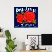 Roos Apples Wenatchee Washington Poster (Thuiskantoor)