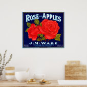 Roos Apples Wenatchee Washington Poster (Keuken)