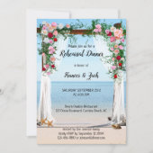 Roos Arbor Beach-repetitie binnenste uitnodiging (Voorkant)