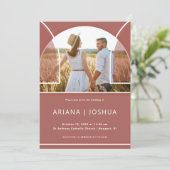  Roos Arch Photo Weddenschap Kaart (Staand voorkant)