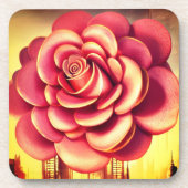 Roos Art. Bier Onderzetter (Voorkant)