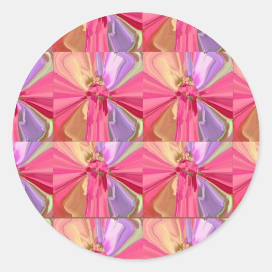 Roos Art Celebration Serie 2012 Ronde Sticker (Voorkant)