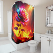 Roos Art. Douchegordijn (In situ)