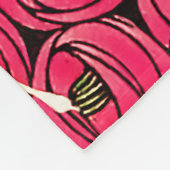 Roos Art Nouveau Rennie Macintosh Graphic Fleece Deken (Hoek)