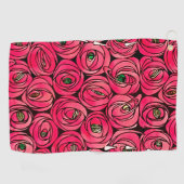 Roos Art Nouveau Rennie Macintosh Graphic Golfhanddoek (Horizontaal)