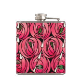 Roos Art Nouveau Rennie Macintosh Graphic Heupfles (Achterkant)