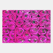 Roos Art Nouveau Rennie Macintosh Graphic Inpakpapier Vel (Voorkant 2)