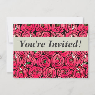 Roos Art Nouveau Rennie Macintosh Graphic Kaart