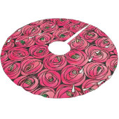 Roos Art Nouveau Rennie Macintosh Graphic Kerstboom Rok (Gekanteld)