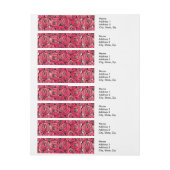 Roos Art Nouveau Rennie Macintosh Graphic Omwikkelbaar Adreslabel (Vel)