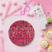 Roos Art Nouveau Rennie Macintosh Graphic Papieren Bordje (Feest)