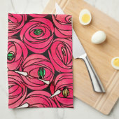 Roos Art Nouveau Rennie Macintosh Graphic Theedoek (Quarter Fold)