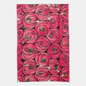 Roos Art Nouveau Rennie Macintosh Graphic Theedoek (Verticaal)