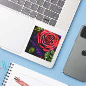 Roos Art. Sticker (Laptop met iPhone)