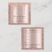 Roos Artist Event Planner Lashes maken Afsprakenkaartje (Voorkant / Achterkant)