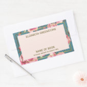 Roos Auteur Handtekening Boekplaat Rechthoekige Sticker (Envelop)