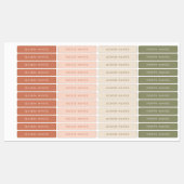 Roos Autumn Colors Name Labels (Vel)