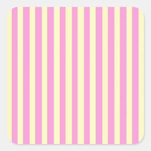 Roos Avenue Vierkante Sticker (Voorkant)