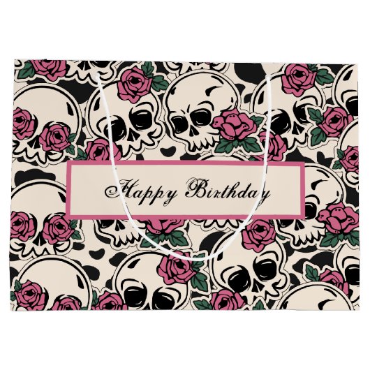 Roos baarmoedervlek groot cadeauzakje (Achterkant)