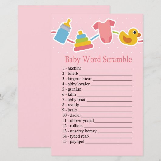 Roos Baby Baby (Voorkant / Achterkant)