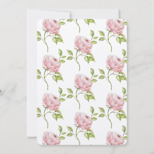 Roos Baby Kaart (Achterkant)