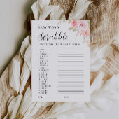 Roos Baby shower spel – Word scramble Kaart