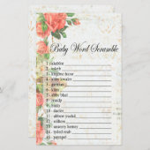 roos Baby word scramble game (Voorkant / Achterkant)