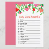 Roos Baby word scramble game (Voorkant / Achterkant)