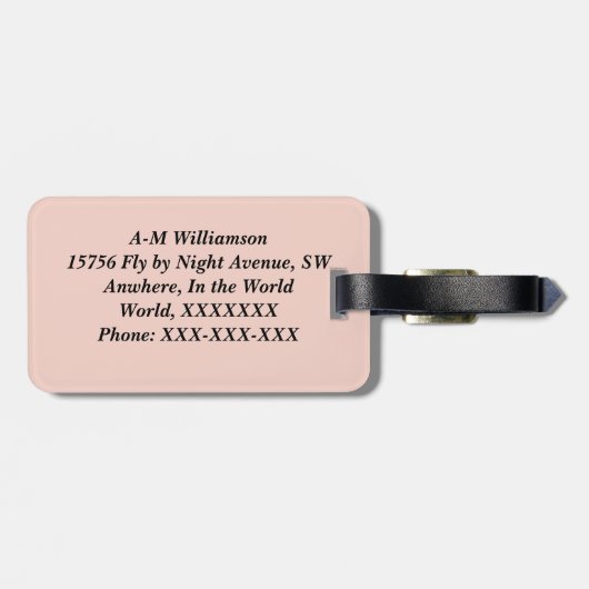  ROOS BAGAGELABEL (Achterkant horizontaal)