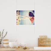 Roos Ballerina Poster (Keuken)