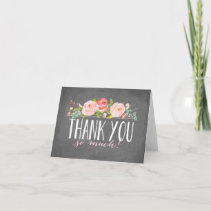 Roos banner   Baby shower Hartelijk dank Bedankkaart