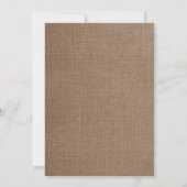 Roos Banner Burlap Twins | Spanish Bautismo Kaart (Achterkant)