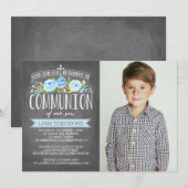 Roos Banner Chalkboard | Uitnodiging van de Gemeen (Voorkant / Achterkant)