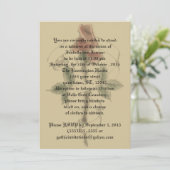  Roos Banner Gothic Wedding Invitations Kaart (Staand voorkant)