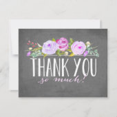 Roos banner | Hartelijk dank Bedankkaart (Voorkant)