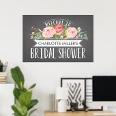 Roos Banner Vrijgezellenfeest WelkomstPoster Poster (Thuiskantoor)