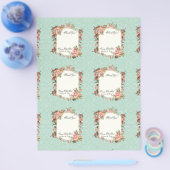 Roos Barok Elegante Bedankbriefjes Flyer (Enkel)