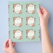 Roos Barok Elegante Bedankbriefjes Flyer (Hand)