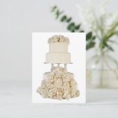 Roos-basis-bruiloft Briefkaart (Staand voorkant)