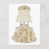 Roos-basis-bruiloft Briefkaart (Voorkant)