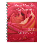 Roos Bat Mitzvah Guest Book Notitieboek (Voorkant)