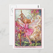 Roos-Bay Wilow-Herb Fairy Briefkaart (Voorkant / Achterkant)