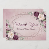  Roos Bedankkaart (Voorkant / Achterkant)