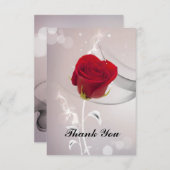 Roos Bedankkaart (Voorkant / Achterkant)