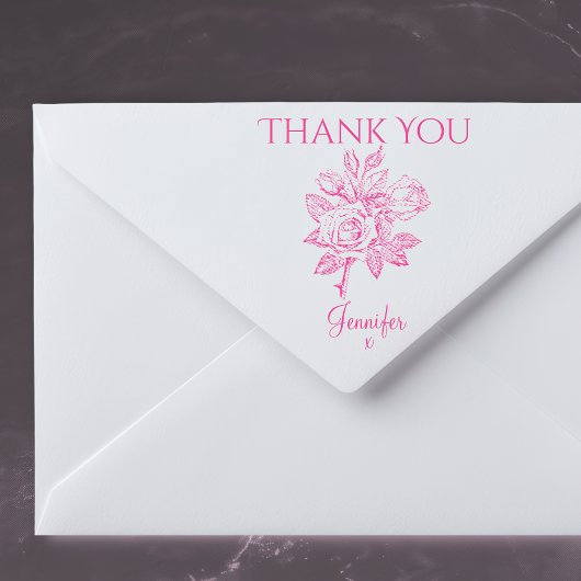  Roos Bedankt Stempel