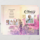 Roos BegrafenisSjabloon (Voorkant / Achterkant)