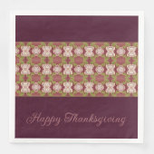 Roos Beige en Bourgogne Servet (Voorkant)