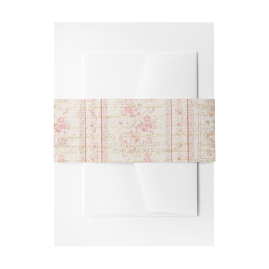  Roos Belly Band Uitnodigingen Wikkel (Voorkant Voorbeeld)