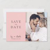 Roos bestemming bruiloft foto Opslaan datumkaart Save The Date (Voorkant)