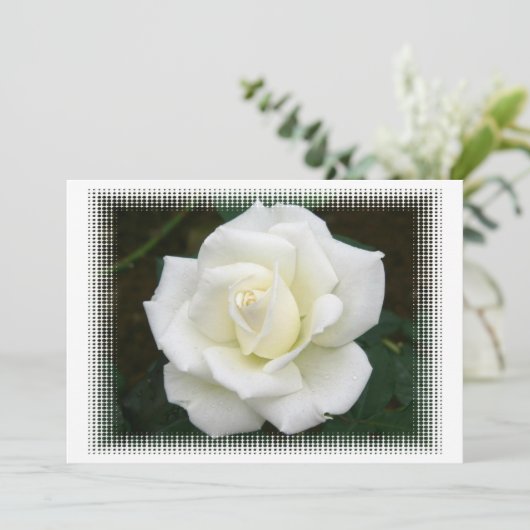 Roos Betekenis Uitnodiging (Staand voorkant)